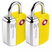 Picture of PADLOCK KEY LOCK TWIN TSA YELLOW